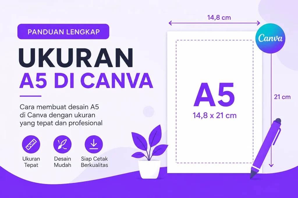 Berapa CM Ukuran A5 di Canva