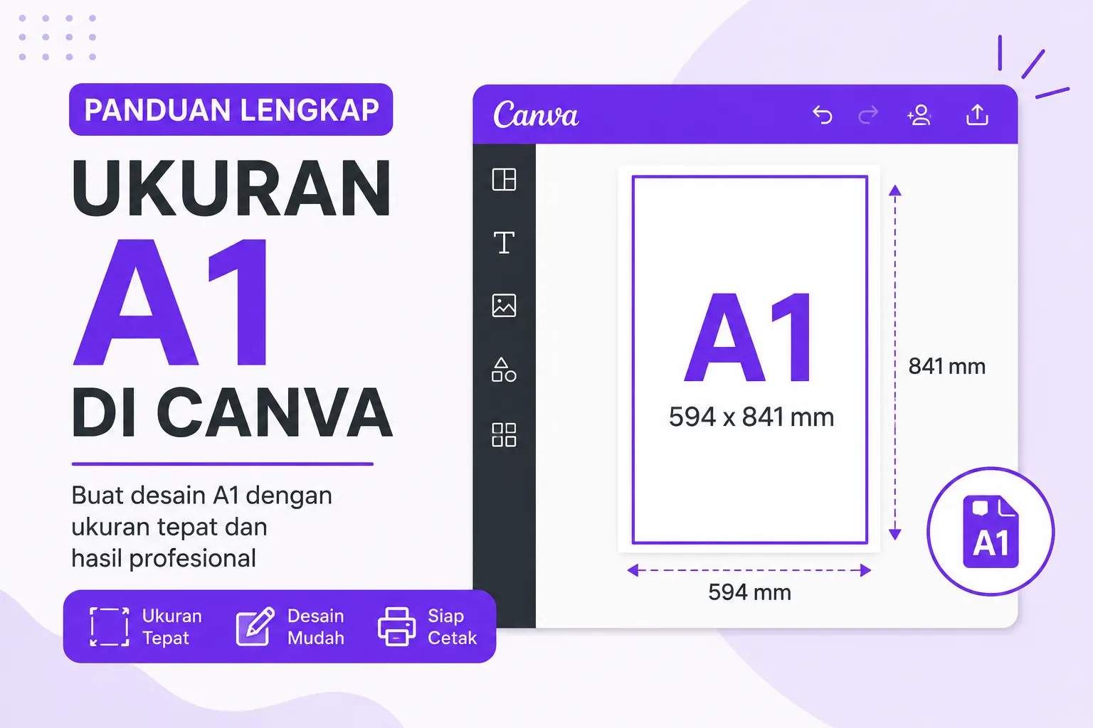 Berapa Sih Ukuran A1 di Canva