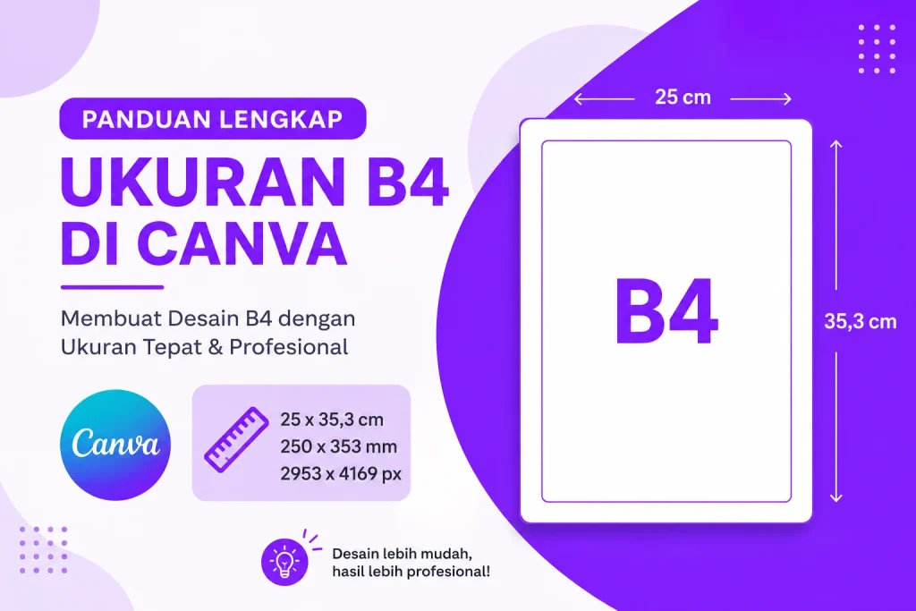 Ternyata Segini Ukuran B4 di Canva