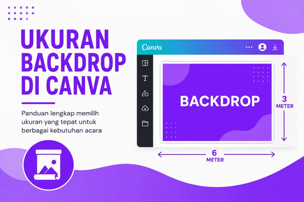 Ternyata Segini Ukuran Backdrop di Canva