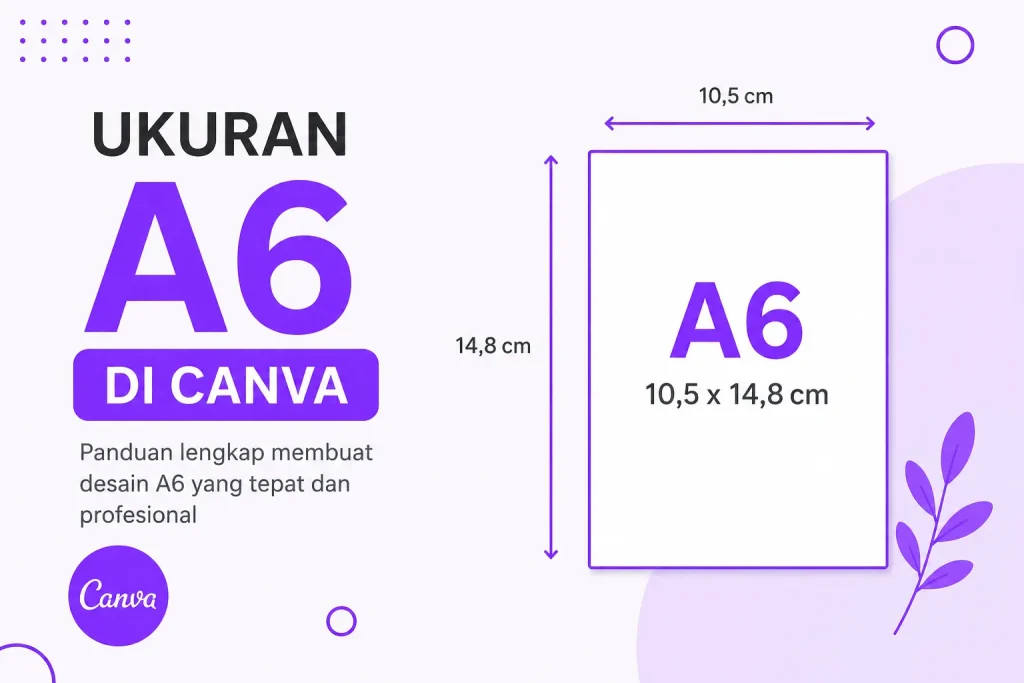 Ukuran A6 di Canva Berapa CM