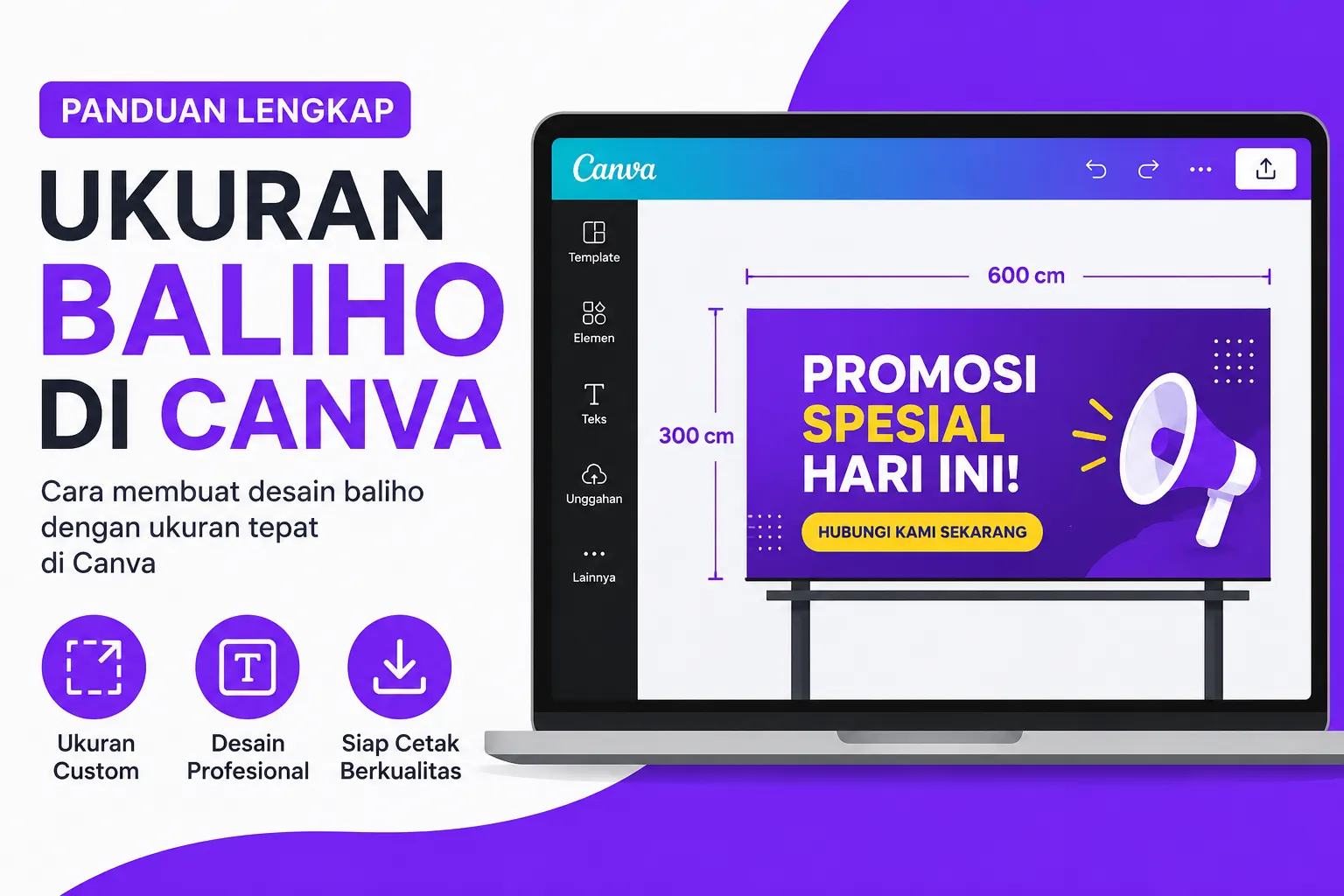 Ukuran Baliho di Canva