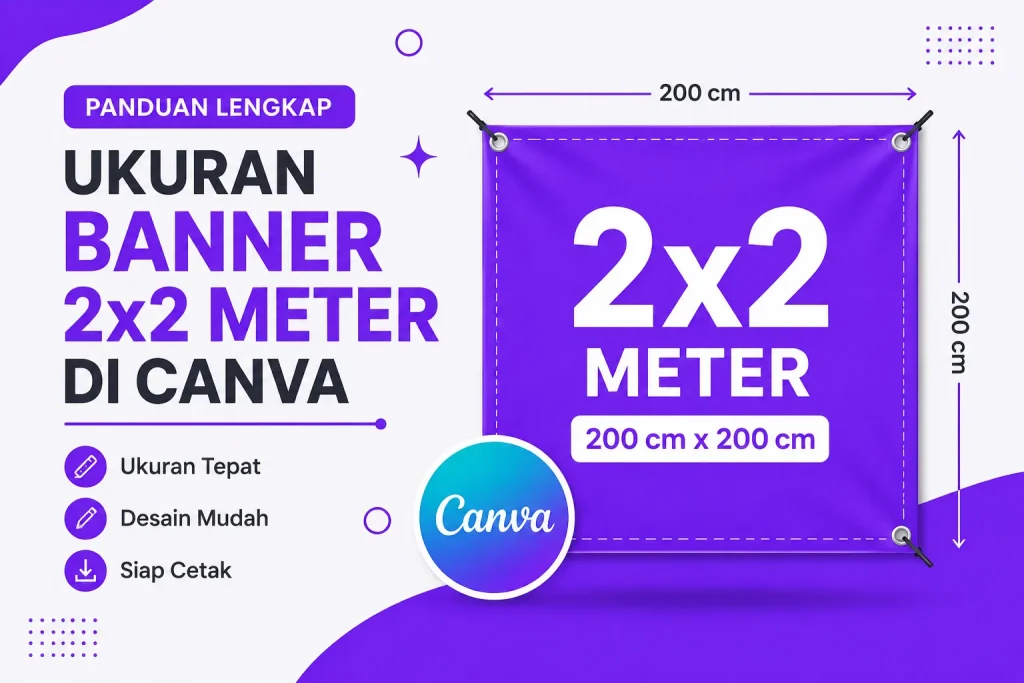 Ukuran Banner 2x2 Meter di Canva