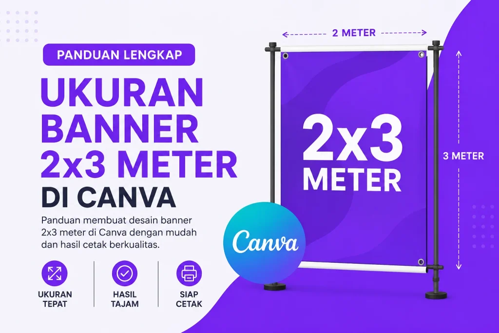 Ukuran Banner 2x3 Meter di Canva