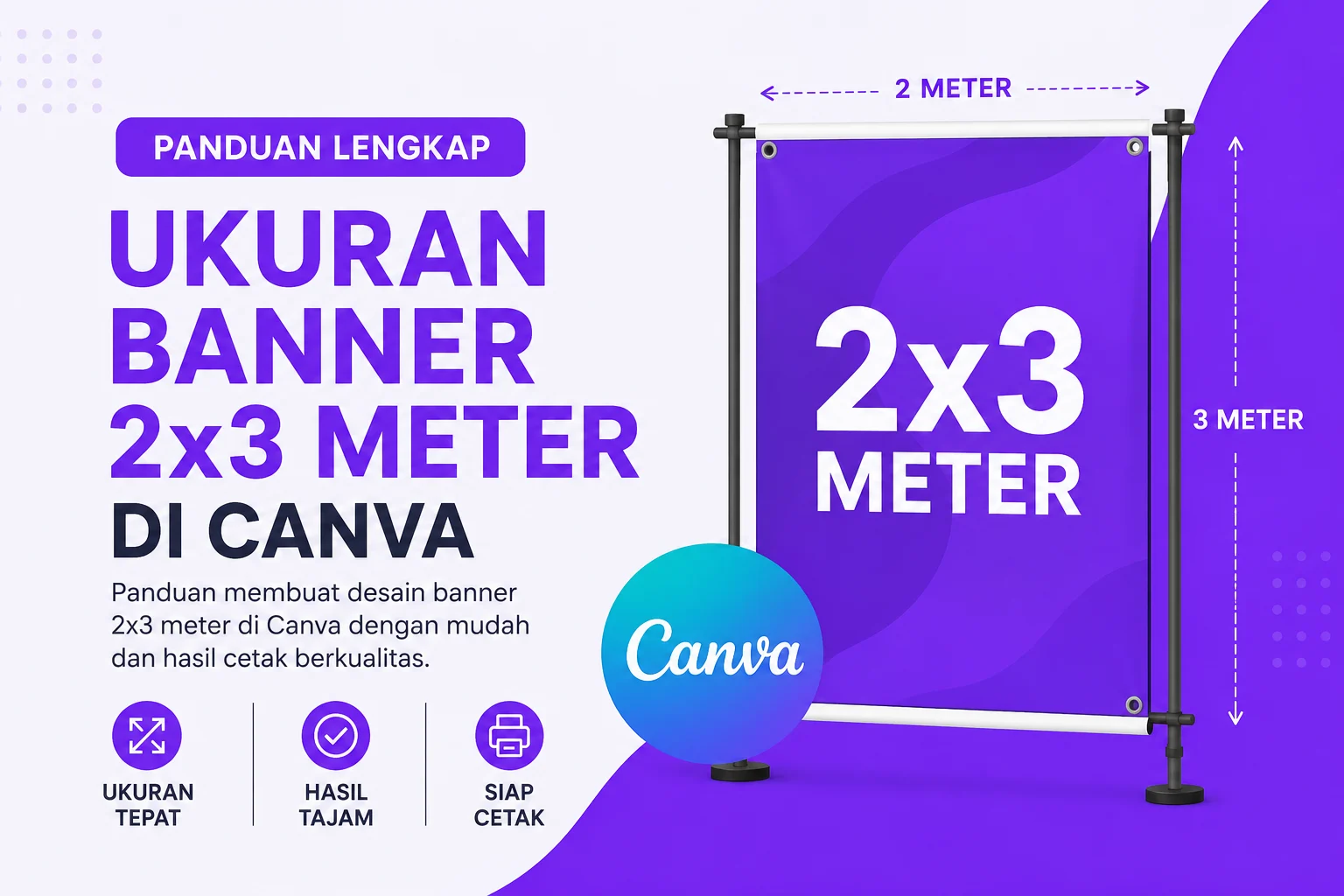 Ukuran Banner 2x3 Meter di Canva