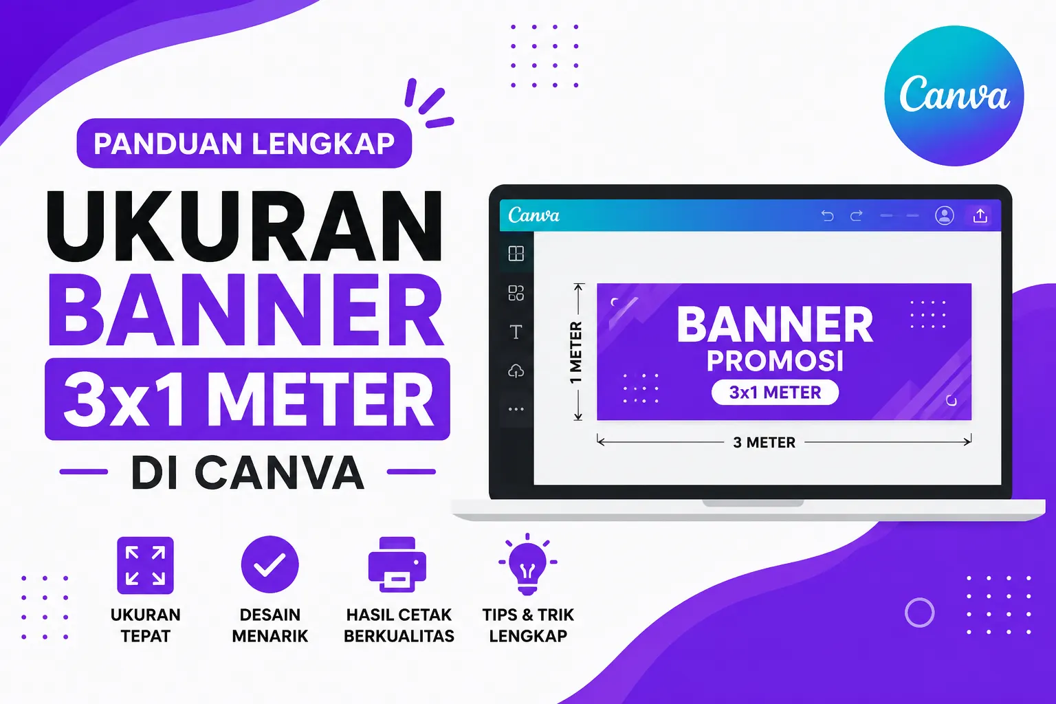 Ukuran Banner 3x1 Meter di Canva