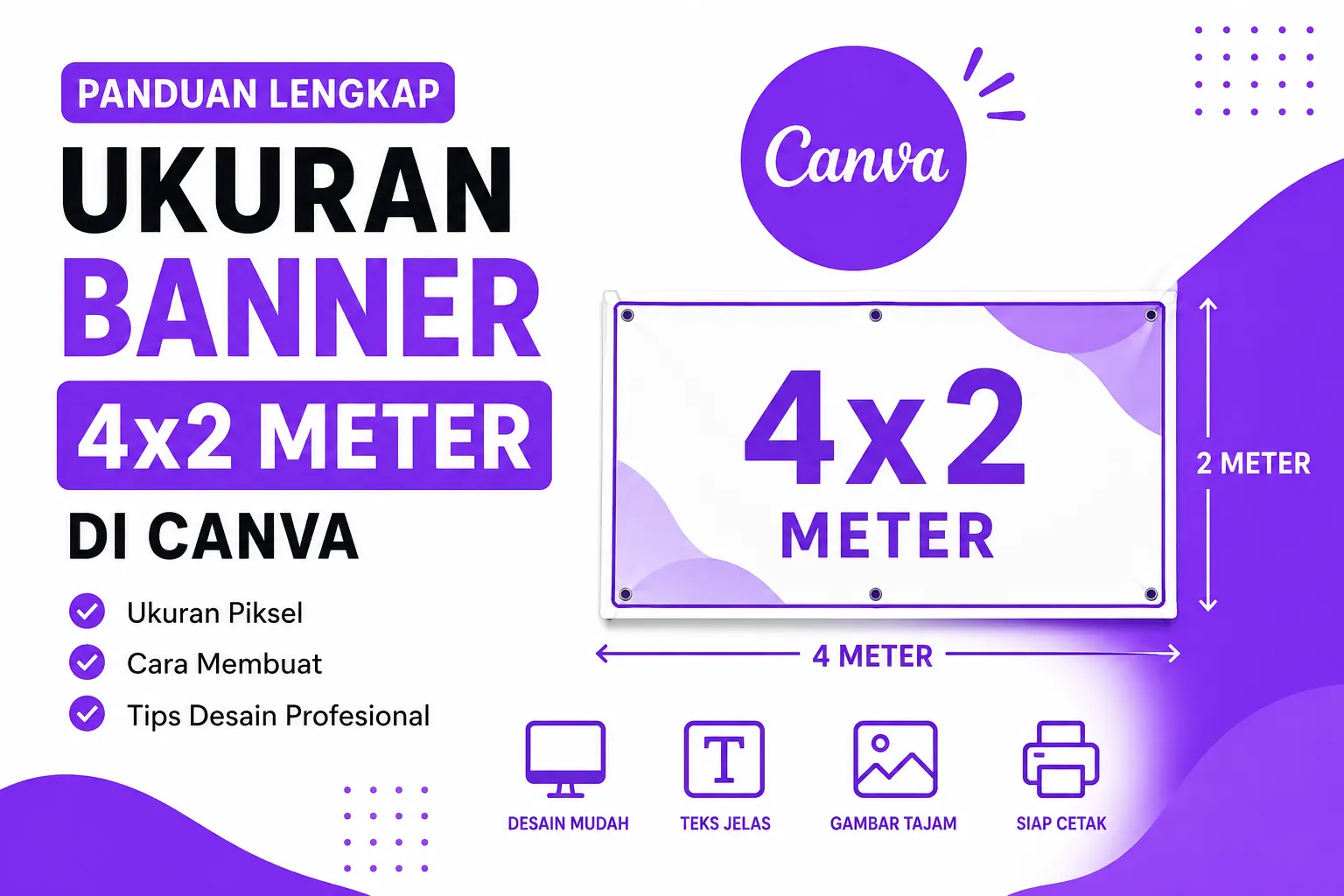 Ukuran Banner 4x2 Meter di Canva