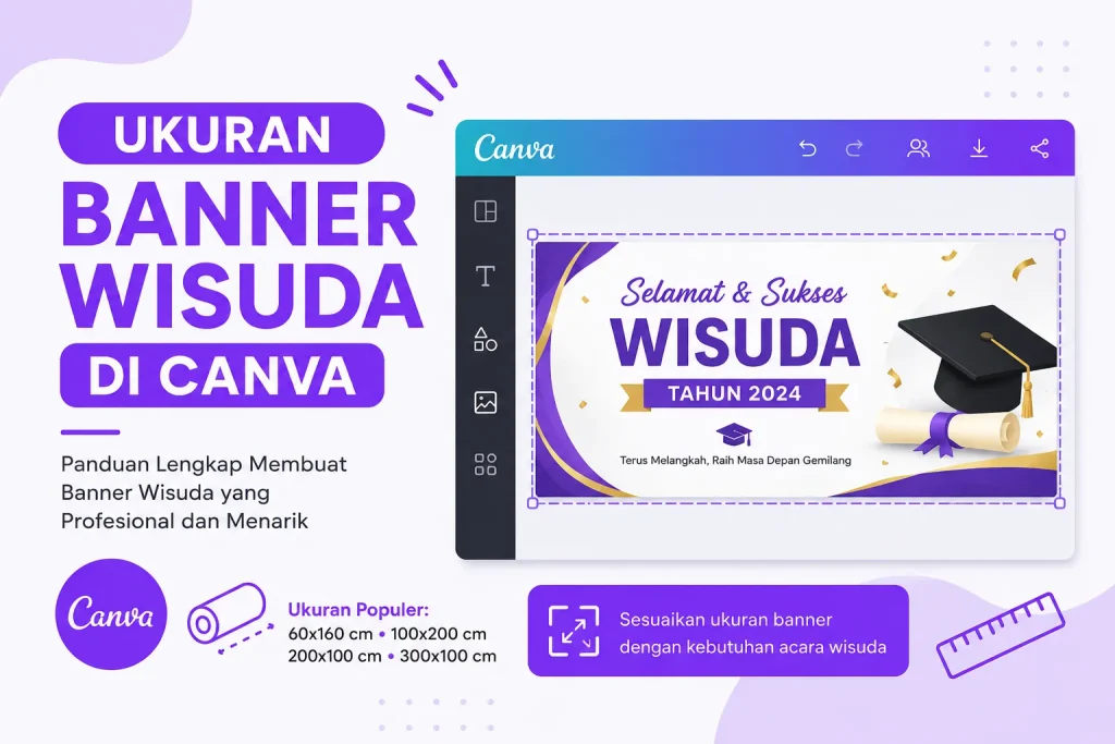 Ukuran Banner Wisuda di Canva