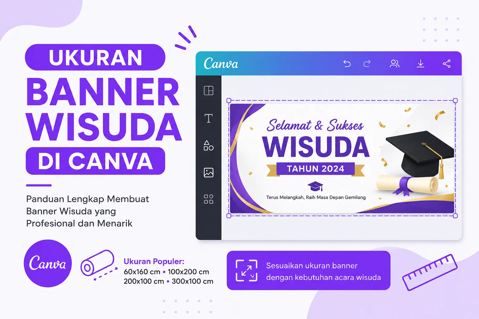 Ukuran Banner Wisuda di Canva