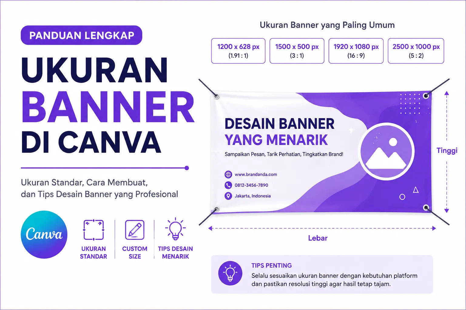 Ukuran Banner di Canva