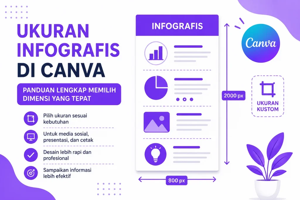 Ukuran Infografis di Canva