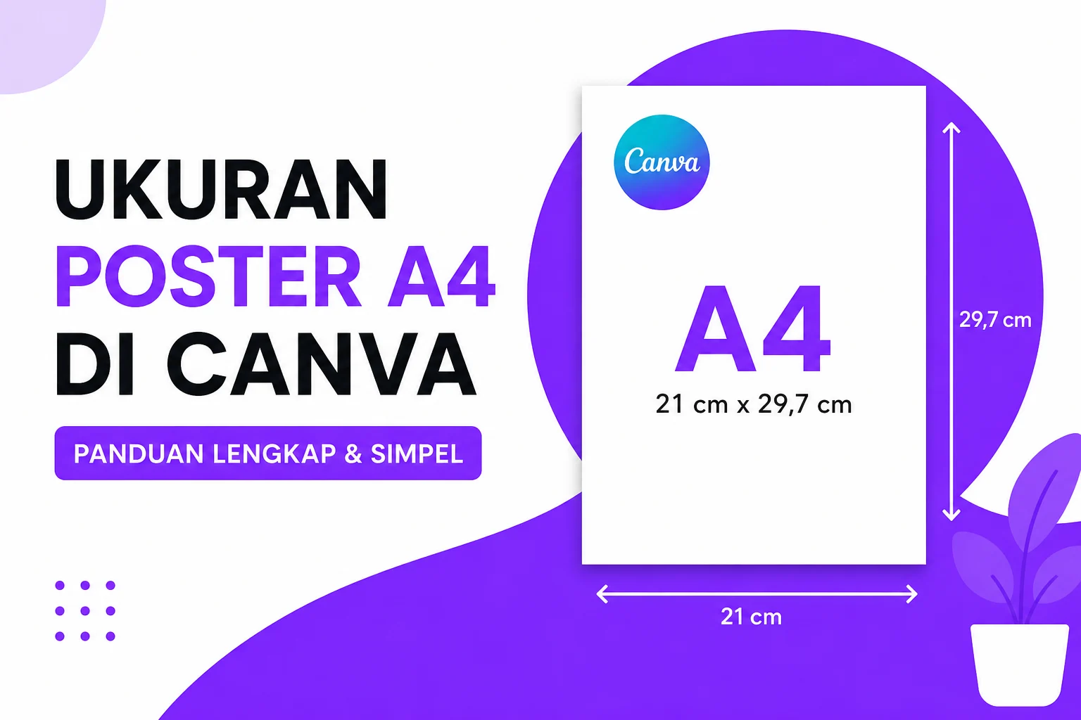 Ukuran Poster A4 di Canva