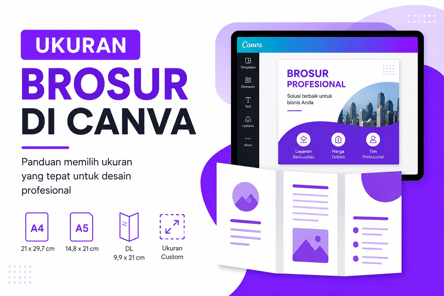 Yuk Ketahui Ukuran Brosur di Canva