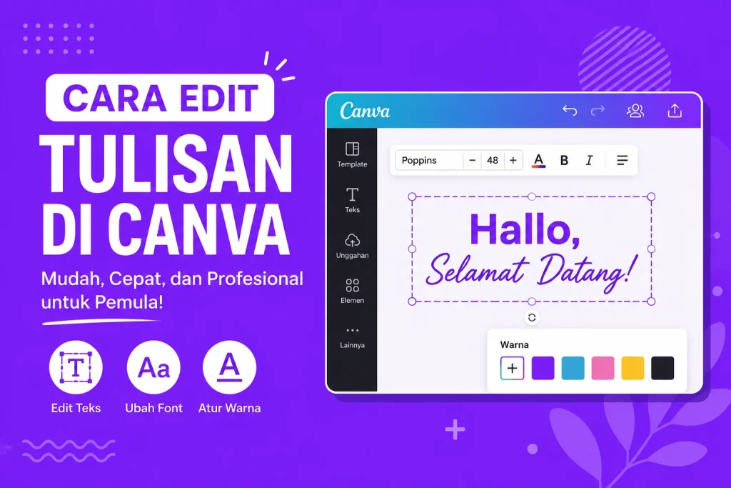 Cara Edit Tulisan di Canva