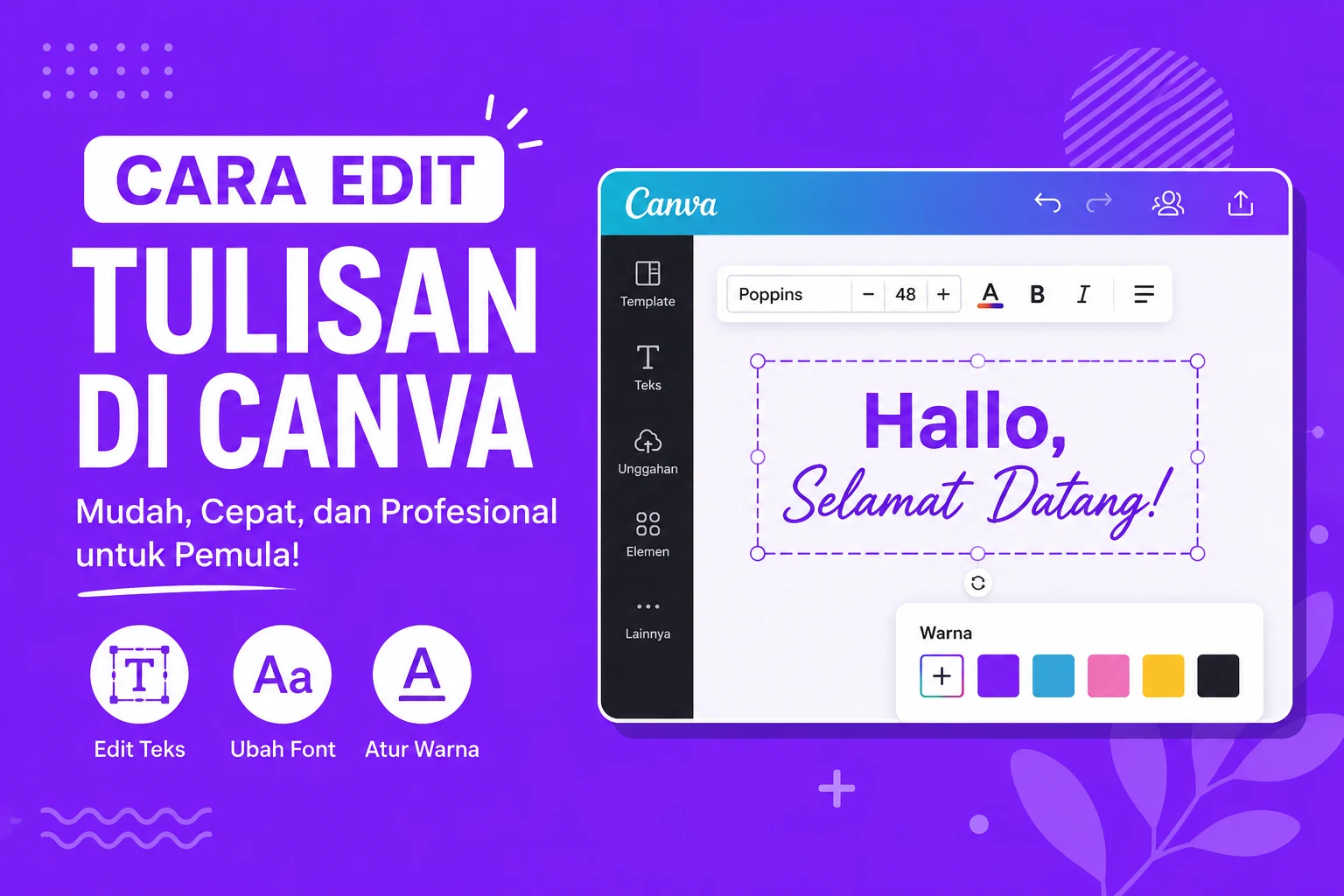 Cara Edit Tulisan di Canva