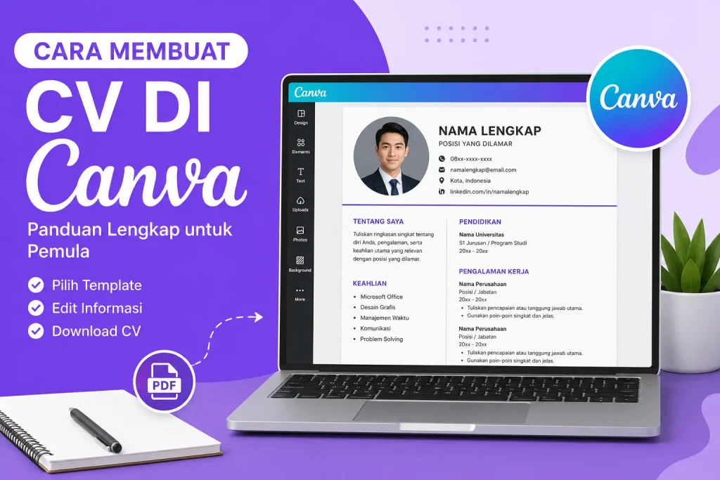 Cara Membuat CV di Canva
