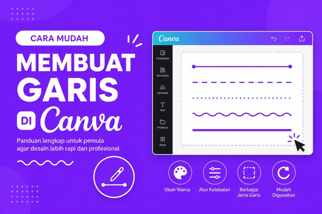 Cara Membuat Garis di Canva