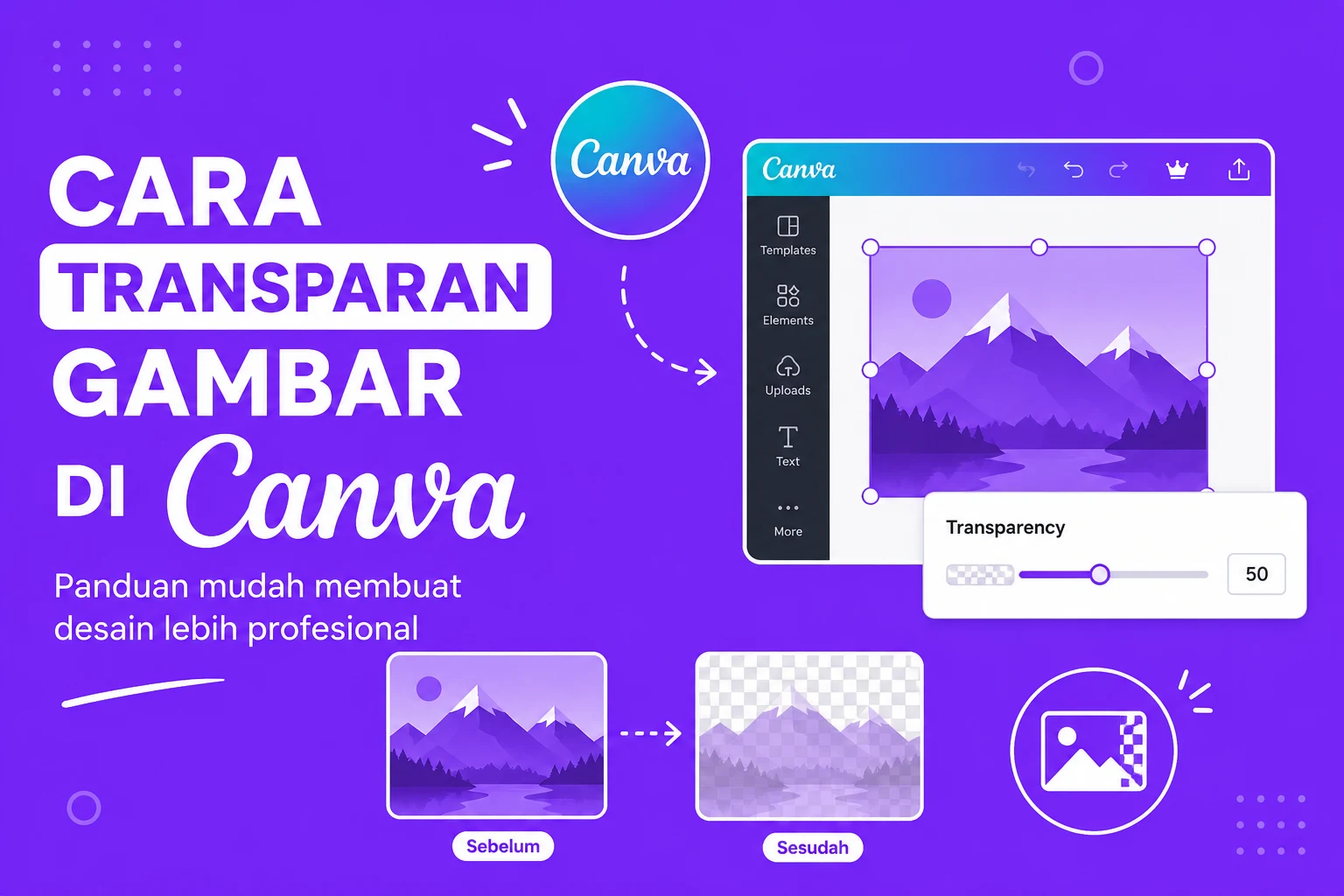Cara Transparan Gambar di Canva